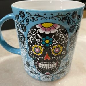 Mexican Skull coffee mug Blue